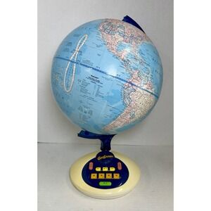 Vintage Geosafari World Talking Globe Learning System 1996 Tested Works Great